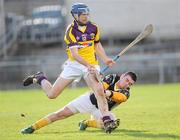 1 March 2009; Diarmuid Lyng, Wexford, in action against Ryan McGarry, Antrim. Allianz GAA National Hurling League, Division 2, Round 3, Antrim v Wexford, Casement Park, Belfast, Co. Antrim. Picture credit: Oliver McVeigh / SPORTSFILE