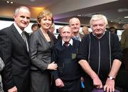 26 February 2009; President Mary McAleese and Dr. Martin McAleese, with 3 Kerrymen who have never been to Dublin before, John Joe Donnelly, from Caherdaniel, Co. Kerry, Dan Curran, 2nd from right, from Dromid, Co. Kerry, and Michael O'Sullivan, right, from Ballinskelligs, Co. Kerry, at the launch of the GAA Social Initiative Programme. The programme is a community project engaging older men who may, for one reason or another, participate little in local community life. It will help them to develop contact, friendships and support by inviting them to events in the local GAA club. Croke Park, Dublin. Picture credit: Brendan Moran / SPORTSFILE