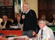 28 February 2009; Derry County chairman Seamus McCloy speaking at the Ulster Council GAA convention. Ulster Council GAA Convention, Dorrians Imperial Hotel, Ballyshannon, Co. Donegal. Picture credit: Oliver McVeigh / SPORTSFILE  *** Local Caption ***