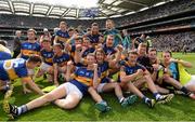 30 August 2015; Tipperary players celebrate after the game. Electric Ireland GAA Football All-Ireland Minor Championship, Semi-Final, Kildare v Tipperary, Croke Park, Dublin. Photo by Sportsfile