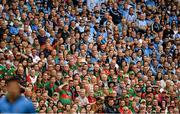 30 August 2015; Supporters from both sides look on during the game. GAA Football All-Ireland Senior Championship, Semi-Final, Dublin v Mayo, Croke Park, Dublin. Picture credit: Brendan Moran / SPORTSFILE