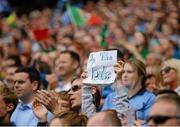 30 August 2015; A general view of a sign during the game. GAA Football All-Ireland Senior Championship, Semi-Final, Dublin v Mayo, Croke Park, Dublin. Photo by Sportsfile