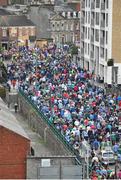 30 August 2015; Dublin and Mayo supporters make their way down Jones' Road after the game. GAA Football All-Ireland Senior Championship, Semi-Final, Dublin v Mayo, Croke Park, Dublin. Picture credit: Dáire Brennan / SPORTSFILE