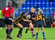 28 August 2015; Action from the half-time mini games. Bank of Ireland Half-Time Mini Games, Donnybrook Stadium, Donnybrook, Dublin. Picture credit: Ramsey Cardy / SPORTSFILE