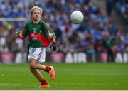 30 August 2015; Cliona Walsh, St Patrick’s NS, Calry, Sligo, representing Mayo, in action during the Cumann na mBunscol INTO Respect Exhibition Go Games 2015 at Dublin v Mayo - GAA Football All-Ireland Senior Championship Semi-Final. Croke Park, Dublin. Picture credit: Ray McManus / SPORTSFILE