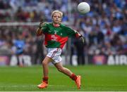 30 August 2015; Cliona Walsh, St Patrick’s NS, Calry, Sligo, representing Mayo, in action during the Cumann na mBunscol INTO Respect Exhibition Go Games 2015 at Dublin v Mayo - GAA Football All-Ireland Senior Championship Semi-Final. Croke Park, Dublin. Picture credit: Ray McManus / SPORTSFILE