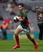 30 August 2015; Adam Reilly, St. Mel’s NS, Ardagh, Longford, representing Mayo, in action during the Cumann na mBunscol INTO Respect Exhibition Go Games 2015 at Dublin v Mayo - GAA Football All-Ireland Senior Championship Semi-Final. Croke Park, Dublin. Photo by Sportsfile