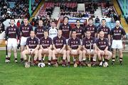 1 March 2009; The Galway team. Back row, from left, Liam Mellowes, Ciaran O'Donovan, Adrian Cullinane, Eric Ward, Ger Mahon, Fergal Moore, Martin Ryan, Shane Kavanagh and Ger Farragher. Front row, from left, Niall Healy, Kevin Hynes, Cyril Donnellan, David Tierney, Andy Coen and Eoin Forde. Allianz GAA National Hurling League, Division 1, Round 3, Cork v Galway. Pairc Ui Chaoimh, Cork. Picture credit: Stephen McCarthy / SPORTSFILE *** Local Caption ***