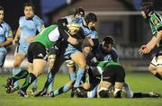 6 March 2009; Tom James, Cardiff Blues, is tackled by Brett Wilkinson, Connacht. Magners League, Connacht v Cardiff Blues, Sportsground, Galway. Picture credit: Matt Browne / SPORTSFILE