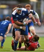28 August 2015; Michael Bent, Leinster, is tackled by Sam Brown, Moseley RFC. Pre-Season Friendly, Leinster v Moseley RFC, Donnybrook Stadium, Donnybrook, Dublin. Picture credit: Ramsey Cardy / SPORTSFILE