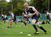 1 September 2015; Ireland's captain Paul O'Connell in action during squad training. Ireland Rugby Squad Training, Carton House, Maynooth, Co. Kildare. Picture credit: Seb Daly / SPORTSFILE