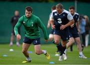 1 September 2015; Jared Payne, left, and Nathan White, Ireland, during squad training. Ireland Rugby Squad Training, Carton House, Maynooth, Co Kildare. Picture credit: Brendan Moran / SPORTSFILE