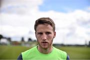 1 September 2015; Eunan O'Kane, Republic of Ireland, during a pitchside press conference. Republic of Ireland Press Conference, Abbotstown, Co. Dublin. Picture credit: David Maher / SPORTSFILE