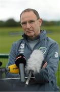 1 September 2015; Republic of Ireland manager Martin O'Neill during a pitchside press conference. Republic of Ireland Press Conference, Abbotstown, Co. Dublin. Picture credit: David Maher / SPORTSFILE