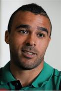 1 September 2015; Ireland Simon Zebo during a press conference. Ireland Rugby Press Conference, Carton House, Maynooth, Co. Kildare. Picture credit: Seb Daly / SPORTSFILE