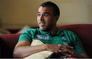 1 September 2015; Ireland's Simon Zebo after a press press conference. Ireland Rugby Press Conference, Carton House, Maynooth, Co. Kildare. Picture credit: Seb Daly / SPORTSFILE