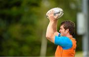 1 September 2015; Mike Sherry, Munster, prepares to throw into a lineout during squad training. Munster Rugby Squad Training, CIT, Bishopstown, Cork. Picture credit: Diarmuid Greene / SPORTSFILE