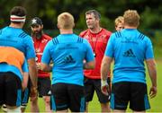 1 September 2015; Munster head coach Anthony Foley speaks to his players during squad training. Munster Rugby Squad Training, CIT, Bishopstown, Cork. Picture credit: Diarmuid Greene / SPORTSFILE