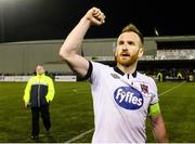 1 September 2015; Stephen O'Donnell, Dundalk, celebrates at the end of the game. SSE Airtricity League Premier Division, Dundalk v Shamrock Rovers, Oriel Park, Dundalk, Co. Louth. Picture credit: David Maher / SPORTSFILE