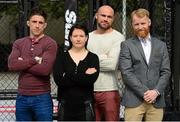 2 September 2015; UFC fighters, from left, Norman Parke, Aisling Daly, Cathal Pendred and Paddy Holohan pictured at the UFC Fight Night: Poirier vs. Duffy Photocall. Wolfe Tone Memorial Parke, Wolfe Tone Quay, Wolfe Tone Street, Dublin. Picture credit: Piaras Ó Mídheach / SPORTSFILE