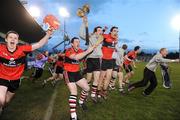 7 March 2009; The UCC substitutes and officials celebrate as the final whistle blows. Ulster Bank Fitzgibbon Cup Final, UL v UCC, Parnell Park, Dublin. Picture credit: Pat Murphy / SPORTSFILE