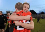 7 March 2009; UCC's Darragh McSweeney and Michael Grace, no. 25, celebrate after the game. Ulster Bank Fitzgibbon Cup Final, UL v UCC, Parnell Park, Dublin. Picture credit: Pat Murphy / SPORTSFILE
