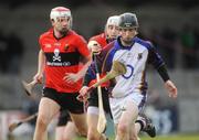 7 March 2009; John Green, UL, in action against Richie Foley, right, and Darragh McSweeney, UCC. Ulster Bank Fitzgibbon Cup Final, UL v UCC, Parnell Park, Dublin. Picture credit: Daire Brennan / SPORTSFILE