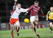 7 March 2009; Mark Lydon, Galway, in action against Aidan Cassidy, Tyrone. Allianz GAA National Football League, Division 1, Round 3, Tyrone v Galway, Healy Park, Omagh, Co. Tyrone. Picture credit: Oliver McVeigh / SPORTSFILE
