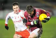 7 March 2009; Gareth Bradshaw, Galway, in action against Enda McGinley, Tyrone. Allianz GAA National Football League, Division 1, Round 3, Tyrone v Galway, Healy Park, Omagh, Co. Tyrone. Picture credit: Oliver McVeigh / SPORTSFILE