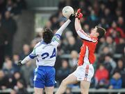 8 March 2009; Finnian Moriarty, Armagh, in action against Ciaran Hanratty, Monaghan. Allianz GAA National Football League, Division 2, Round 3, Armagh v Monaghan, Athletic Grounds, Armagh. Picture credit: Brian Lawless / SPORTSFILE