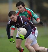 8 March 2009; Kieran Martin, Westmeath, in action against Kevin McLoughlin, Mayo. Allianz GAA National Football League, Division 1, Round 3, Mayo v Westmeath, Fr. O'Hara Memorial Park, Charlestown, Co. Mayo. Picture credit: Ray Ryan / SPORTSFILE