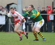 8 March 2009; Gerard O'Kane, Derry, in action against Michael Quirke, Kerry. Allianz GAA National Football League, Division 1, Round 3, Derry v Kerry, Sean De Bruin Park, Bellaghy, Co. Derry. Picture credit: Oliver McVeigh / SPORTSFILE
