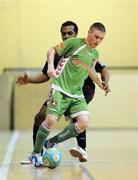 8 March 2009; Craig Duggan, Cork City, in action against Jackson Alexandre, St. Patrick's Athletic. Futsal League of Ireland Final, St. Patrick's Athletic v Cork City. National Basketball Arena, Dublin. Picture credit: Stephen McCarthy / SPORTSFILE