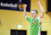 8 March 2009; Ian Turner, Cork City, celebrates at the final whistle. Futsal League of Ireland Final, St. Patrick's Athletic v Cork City. National Basketball Arena, Dublin. Picture credit: Stephen McCarthy / SPORTSFILE