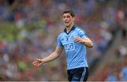 30 August 2015; Rory O'Carroll, Dublin, with a blood injury. GAA Football All-Ireland Senior Championship, Semi-Final, Dublin v Mayo, Croke Park, Dublin. Picture credit: Brendan Moran / SPORTSFILE