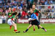 30 August 2015; Ava Kennedy, St. John of God GNS, Artane, Dublin, in action during the Cumann na mBunscol INTO Respect Exhibition Go Games 2015 at Dublin v Mayo - GAA Football All-Ireland Senior Championship Semi-Final. Croke Park, Dublin. Picture credit: Ramsey Cardy / SPORTSFILE