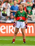 30 August 2015; Holly Boyce, Corracrin NS, Emyvale, Monaghan, representing Mayo, in action during the Cumann na mBunscol INTO Respect Exhibition Go Games 2015 at Dublin v Mayo - GAA Football All-Ireland Senior Championship Semi-Final. Croke Park, Dublin. Picture credit: Ramsey Cardy / SPORTSFILE