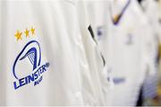 4 September 2015; A detailed view of the Leinster jersey ahead of the game. Guinness PRO12, Round 1, Edinburgh v Leinster. Meggetland, Edinburgh, Scotland. Picture credit: Stephen McCarthy / SPORTSFILE