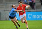 5 September 2015; Caroline O'Hanlon, Armagh, in action against Sinéad Goldrick, Dublin. TG4 Ladies Football All-Ireland Senior Championship Semi-Final, Armagh v Dublin. Parnell Park, Dublin. Picture credit: Piaras Ó Mídheach / SPORTSFILE