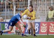 17 March 1995; Kilmacud Crokes goalkeeper Mick Pender in action during the game. AIB All-Ireland Club Football Final, Kilmacud Crokes v Bellaghy, Croke Park, Dublin. Picture credit: Ray McManus / SPORTSFILE