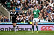 5 September 2015; Jonathan Sexton, Ireland, watches as his penalty hits the crossbar and goes over. Rugby World Cup Warm-Up Match, England v Ireland. Twickenham Stadium, London, England. Picture credit: Brendan Moran / SPORTSFILE
