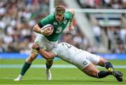 5 September 2015; Jamie Heaslip, Ireland, is tackled by Tom Youngs, England. Rugby World Cup Warm-Up Match, England v Ireland. Twickenham Stadium, London, England. Picture credit: Matt Browne / SPORTSFILE