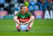 5 September 2015; A dejected Keith Higgins, Mayo, after the game. GAA Football All-Ireland Senior Championship Semi-Final Replay, Dublin v Mayo. Croke Park, Dublin. Picture credit: Ray Ryan / SPORTSFILE
