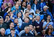 5 September 2015; Dublin supporters celebrate a second half goal by Philip McMahon. GAA Football All-Ireland Senior Championship Semi-Final Replay, Dublin v Mayo. Croke Park, Dublin. Picture credit: Piaras Ó Mídheach / SPORTSFILE