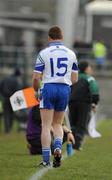 8 March 2009; Monaghan's Tomas Freeman leaves the field after receiving a yellow card. Allianz GAA National Football League, Division 2, Round 3, Armagh v Monaghan, Athletic Grounds, Armagh. Picture credit: Brian Lawless / SPORTSFILE