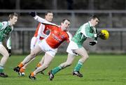 14 March 2009; Mark Little, Fermanagh, in action against Aidan O'Rourke, Armagh. Allianz GAA National Football League, Division 2, Round 4, Fermanagh v Armagh, Brewster Park, Enniskillen, Co. Fermanagh. Picture credit: Oliver McVeigh / SPORTSFILE *** Local Caption ***