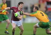 15 March 2009; Michael Meehan, Galway, in action against Neil McGee, Donegal. Allianz GAA National Football League, Division 1, Round 4, Galway v Donegal, Pearse Stadium, Galway. Picture credit: Ray Ryan / SPORTSFILE