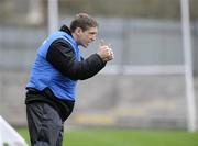 15 March 2009; Kildare manager Kieran McGeeney gives the thumbs up to his players from the sideline. Allianz GAA National Football League, Division 2, Round 4, Monaghan v Kildare, St Tighearnach's Park, Clones, Co. Monaghan. Picture credit: Oliver McVeigh / SPORTSFILE *** Local Caption ***