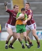 15 March 2009; Paddy McDaid, Donegal, in action against  Barry Cullinane and Fiachra Breathnach, Galway. Allianz GAA National Football League, Division 1, Round 4, Galway v Donegal, Pearse Stadium, Galway. Picture credit: Ray Ryan / SPORTSFILE