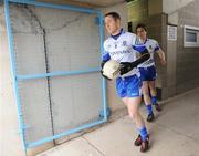 15 March 2009; Vincent Corey, Monaghan, leads his team out. Allianz GAA National Football League, Division 2, Round 4, Monaghan v Kildare, St Tighearnach's Park, Clones, Co. Monaghan. Picture credit: Oliver McVeigh / SPORTSFILE *** Local Caption ***